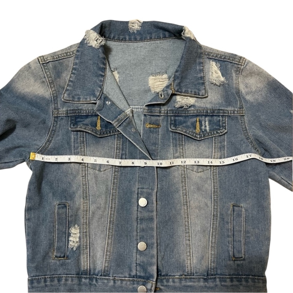 Womenβs Denim Jacket Size M Medium - Picture 13 of 16
